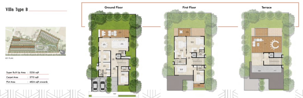 floor plan villa b